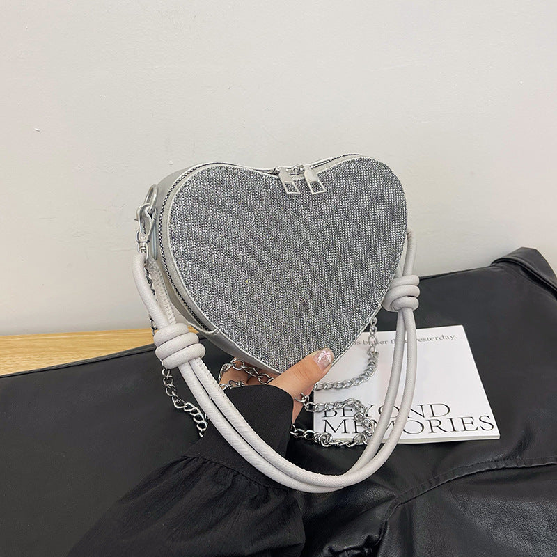 Korean Style Light Diamond Fashionable Stylish Love Niche Bags