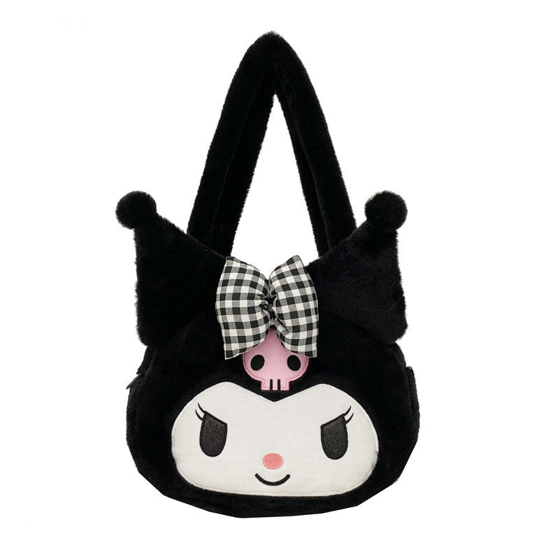Cute Little Monster Plush Large Capacity Shoulder Bags