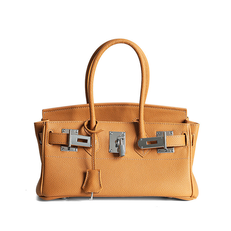 Women's First Layer Cowhide High Quality Genuine Leather Large Handbags