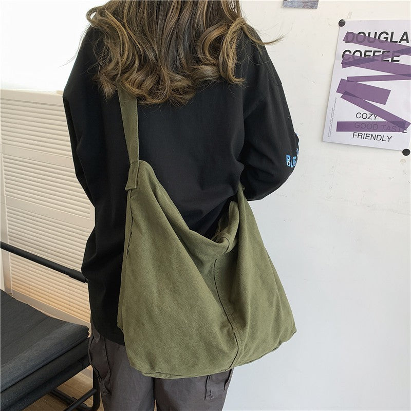 Women's & Men's Rotten Canvas Big Class Style Large Capacity Crossbody Bags