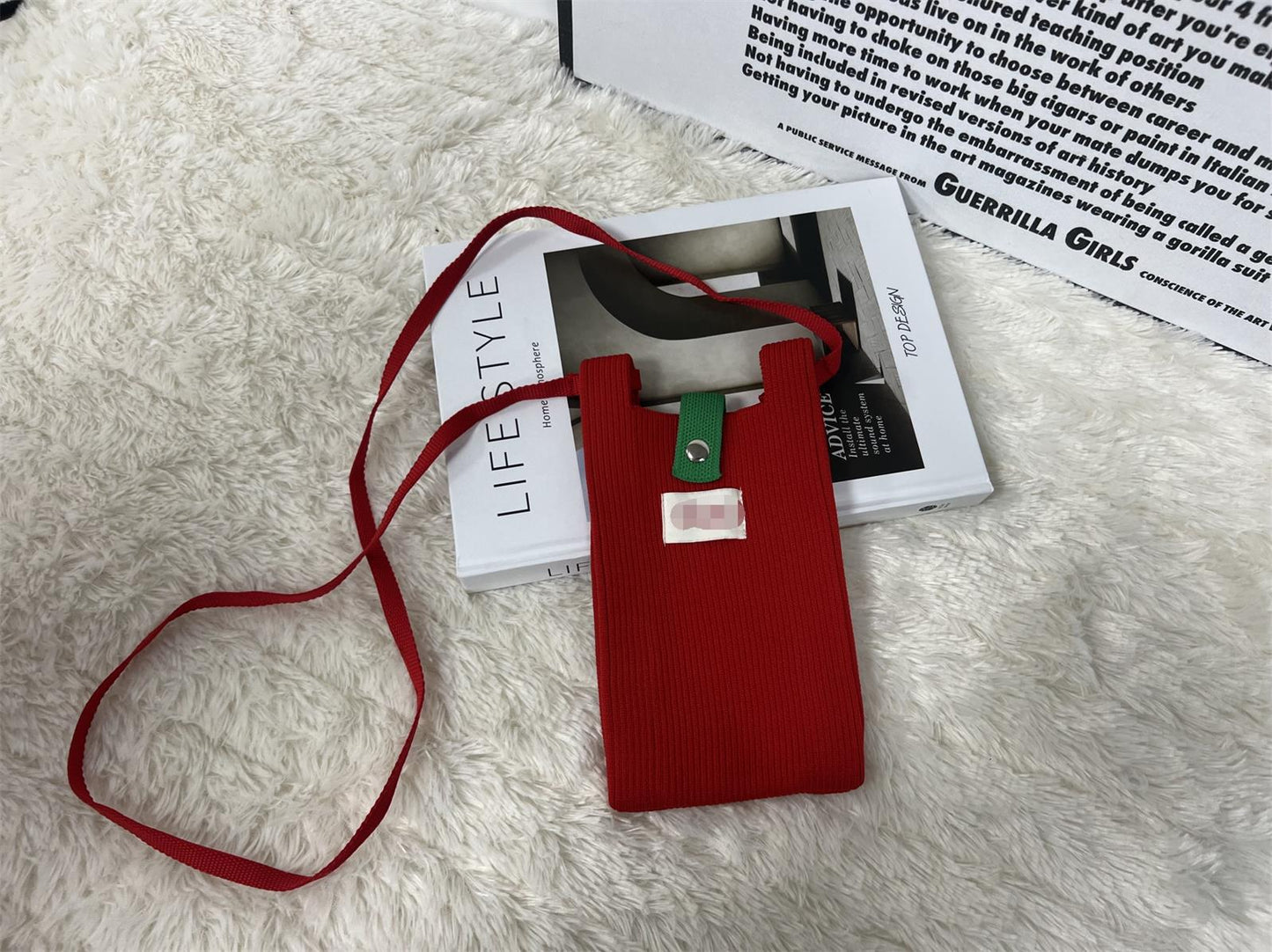 Spring Solid Color Cell Vertical Mini Simple Change Phone Bags