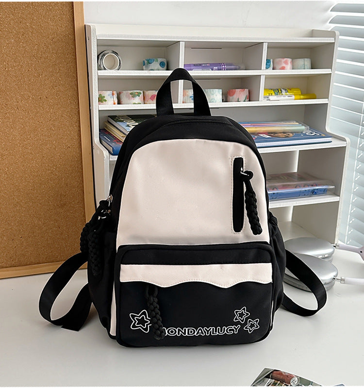 Style Simple Contrast Color Primary Secondary Backpacks
