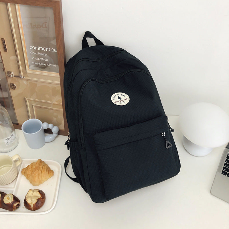 Capacity Simple Female Junior High Good-looking Male College Middle School Students' Schoolbags