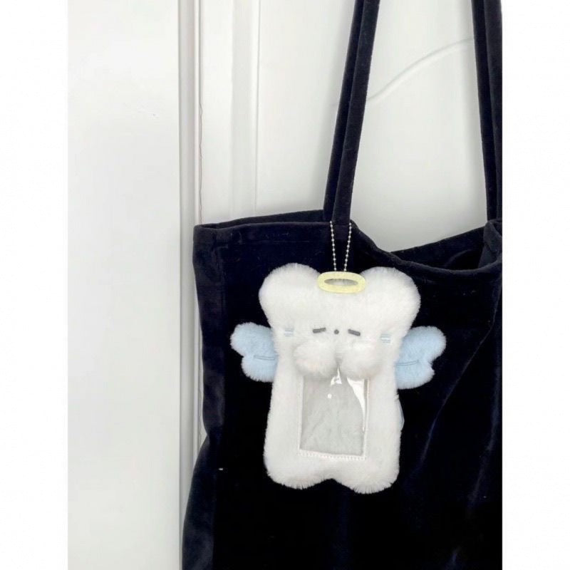 Plush Cover Angel Meal Bus Pass Mini Truck Card Holder