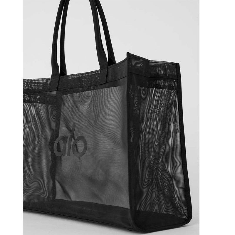 Mesh Yoga Fitness Beach Transparent Buggy Tote Bags