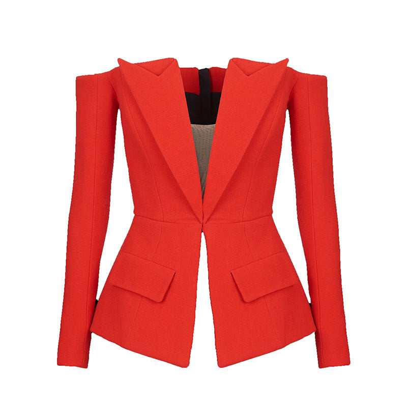 Durable Fashion Design Back Zipper Personality Jackets