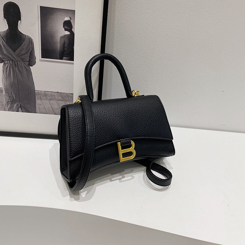 Women's Popular High-grade French Minority Hourglass Portable Shoulder Bags