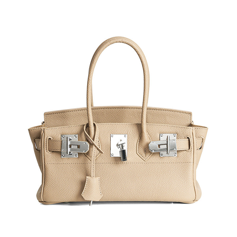 Women's First Layer Cowhide High Quality Genuine Leather Large Handbags