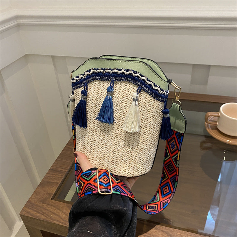 High-grade Female Ethnic Style Niche Woven Crossbody Bags