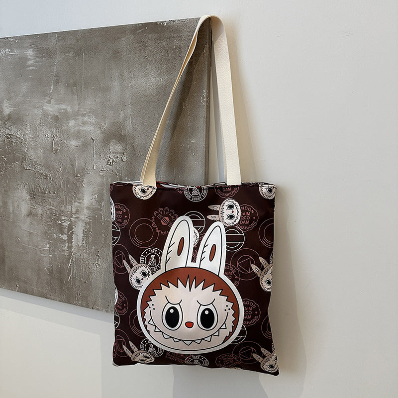 Classy Elegant Beautiful Cartoon Canvas Shopping Shoulder Bags