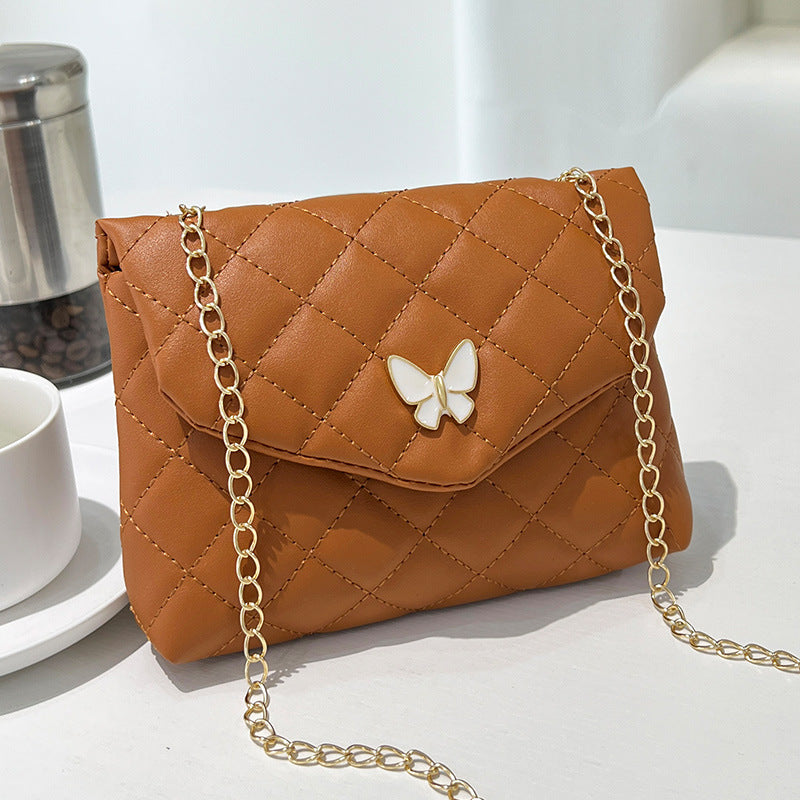 Women's Trendy Embroidered Butterfly Decoration Korean Shoulder Bags