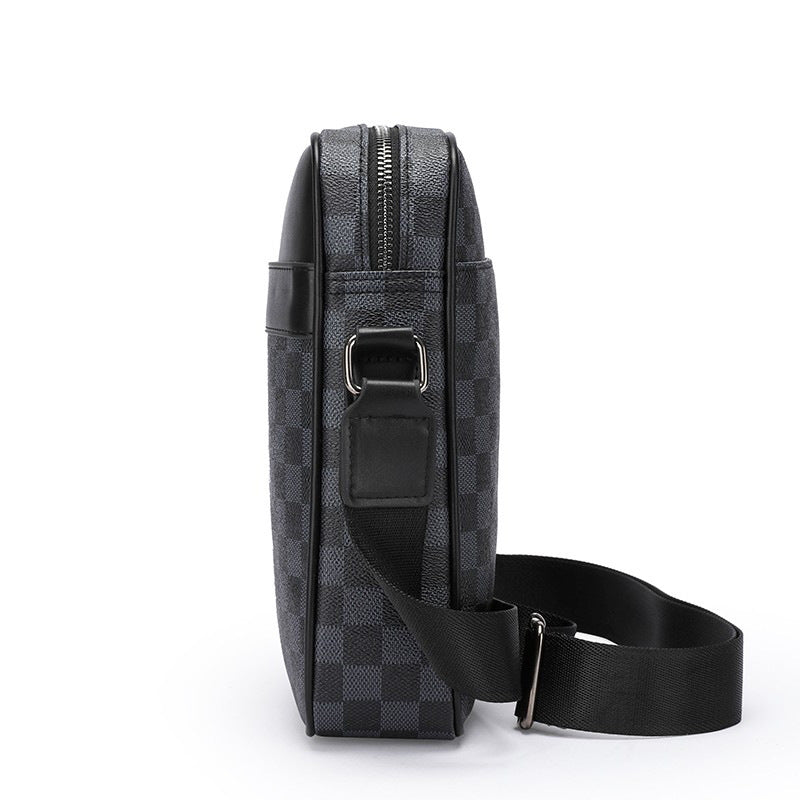 Men's Graceful Creative Plaid Fashion Leisure Men's Messenger Bags