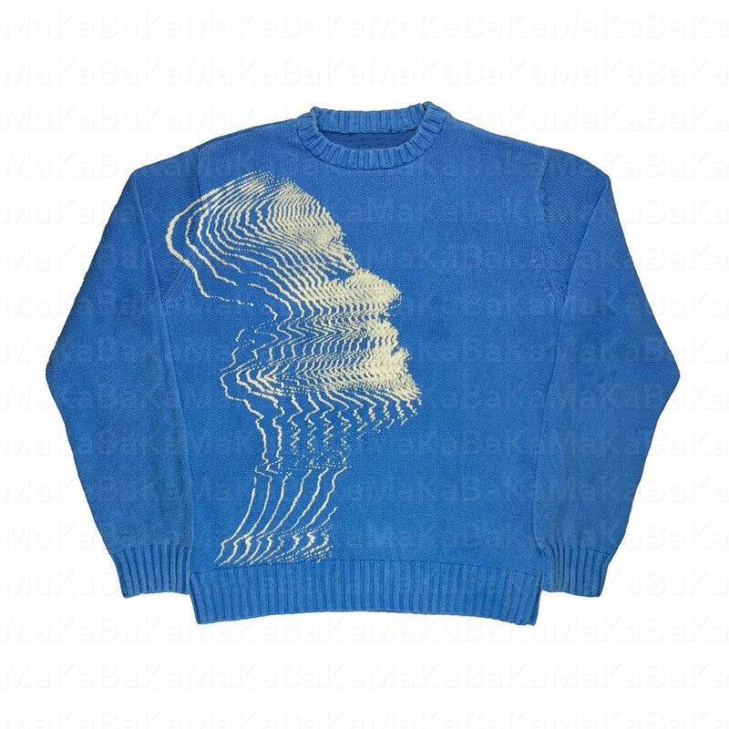 Women's & Men's & Fashion Autumn Round Neck Anime Loose Sweaters