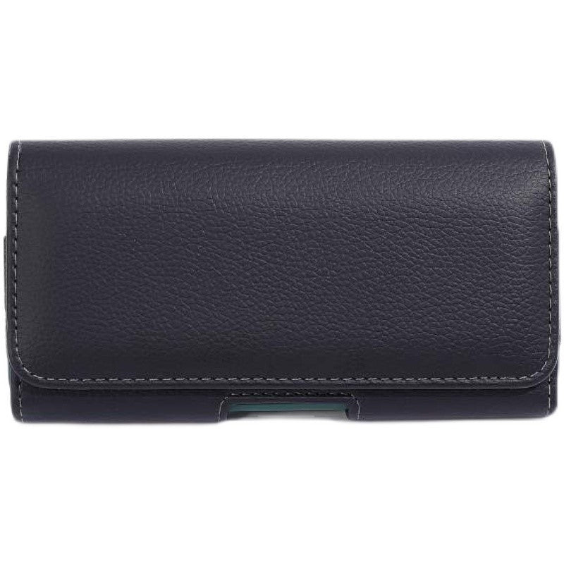 Men's Elderly Durable Leather Flare Cut Pants Horizontal Shell Construction Men's Waist Packs