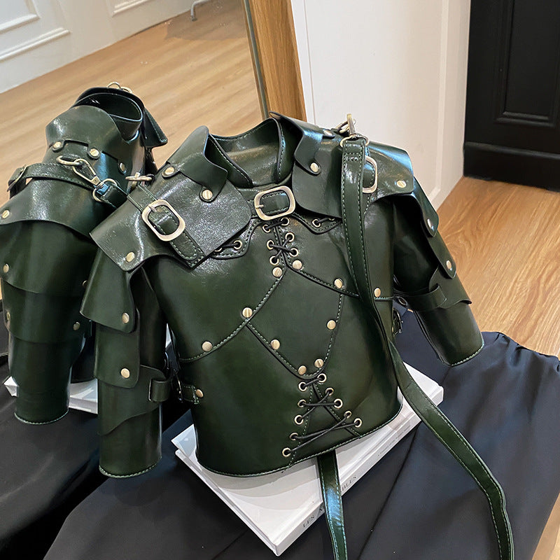 Creative Retro Armor Punk Neutral Street Handbags