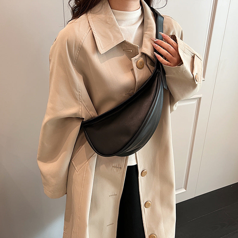 Women's Korean Style Fashion Saddle Design Personality Shoulder Bags