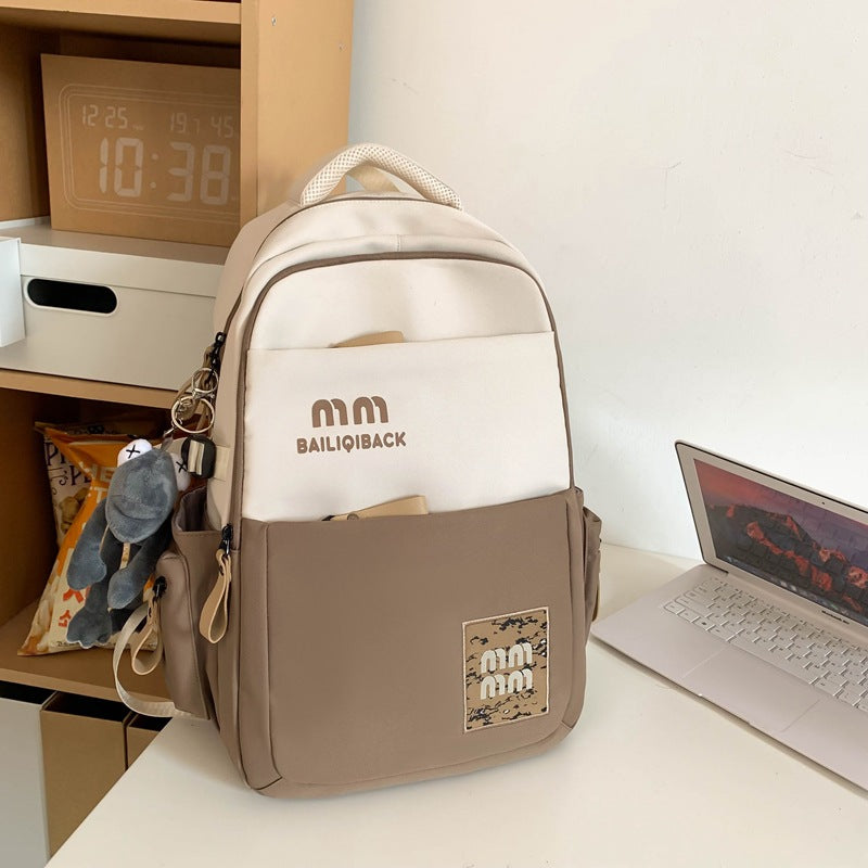 Women's High Quality American Retro Trendy Large Backpacks
