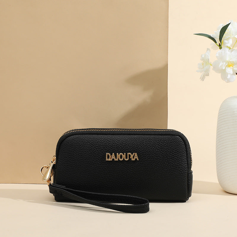 Trendy Korean Style Clutch Lychee Pattern Phone Bags
