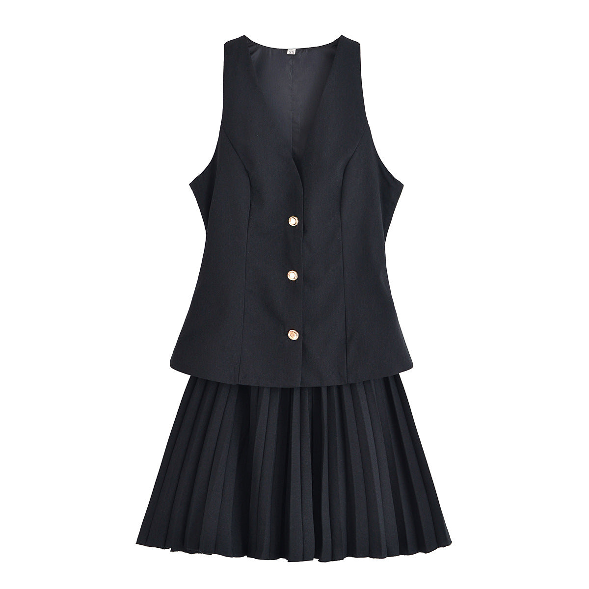 Women's Homemade Fashionable Pleated Sleeveless Dress Dresses