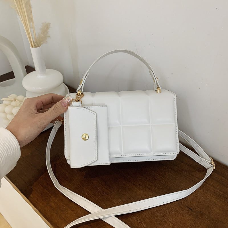 Women's Solid Color Horizontal Fashion Shopping Elegant Shoulder Bags