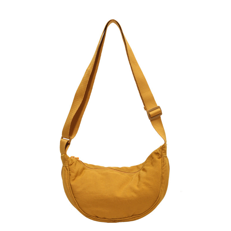 Pleated Dumpling Korean Style Solid Color Shoulder Bags