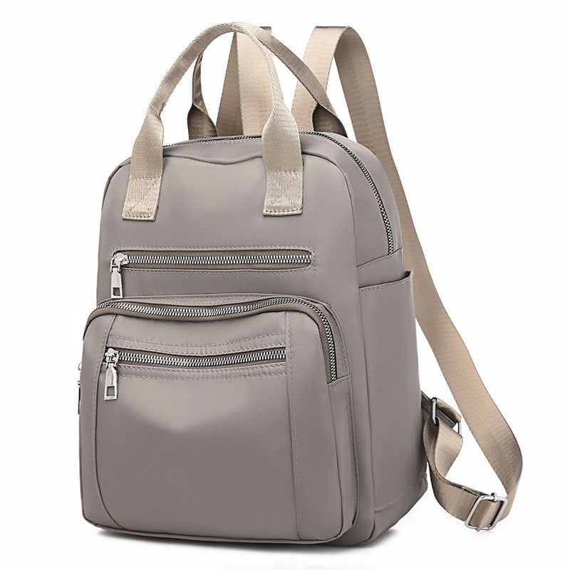Women's Oxford Cloth Solid Color Trendy Large Backpacks