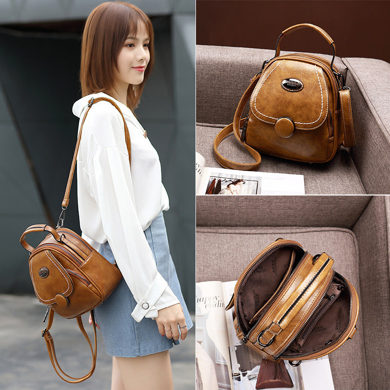 Women's Summer Retro Style Portable Shoulders Pillow Backpacks