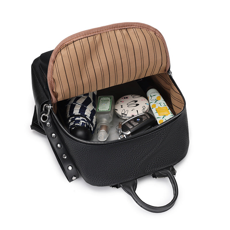 Women's Retro Large Capacity Simple High Sense Backpacks