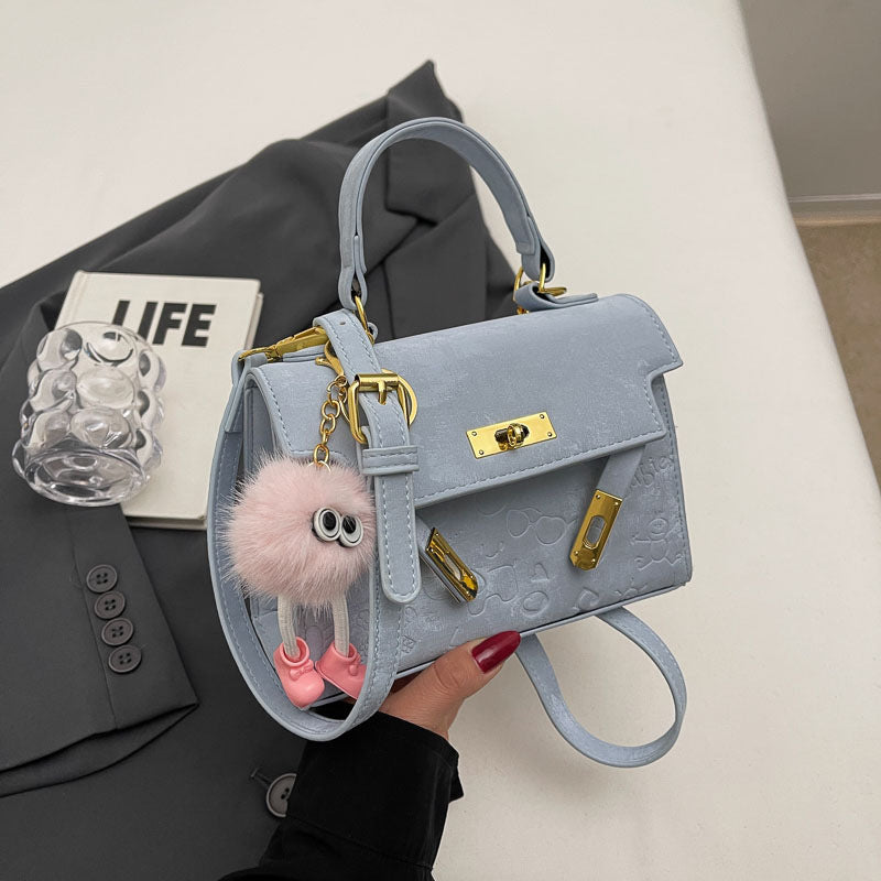 Women's Popular Texture Fashion Design Portable Kelly Crossbody Bags