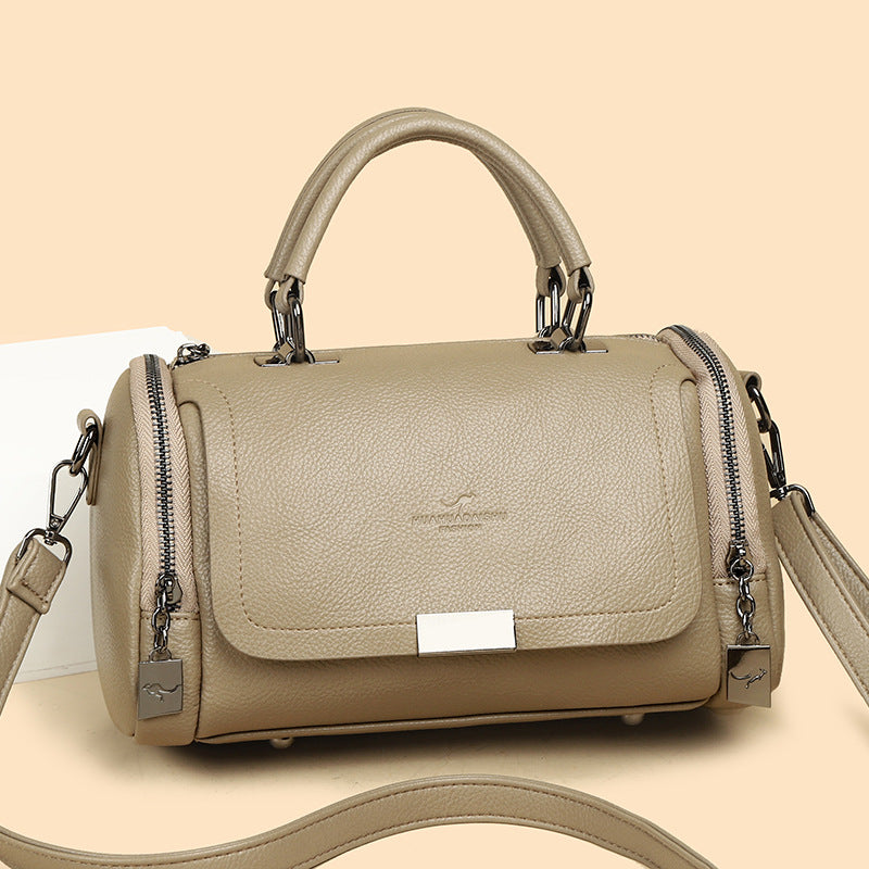 Soft Leather Female Large Capacity Retro Bags