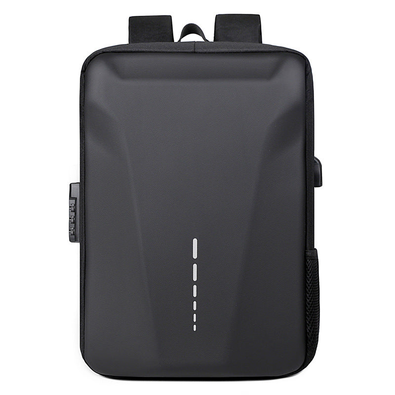 Men's Hard Waterproof Rucksack Password Burden Reduction Backpacks