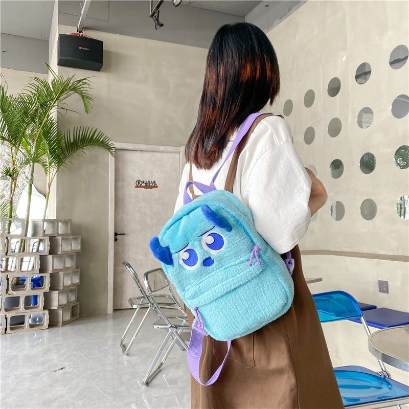 Style Furry Heart Large Capacity Cartoon Backpacks