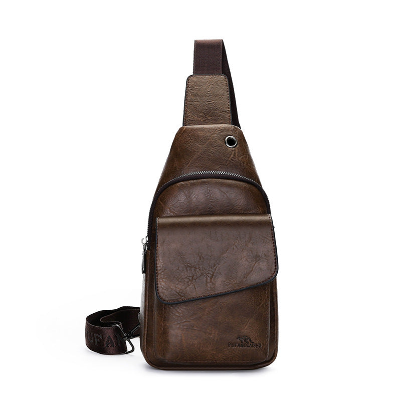 Men's Retro Commute Soft Leather Large Capacity Bags