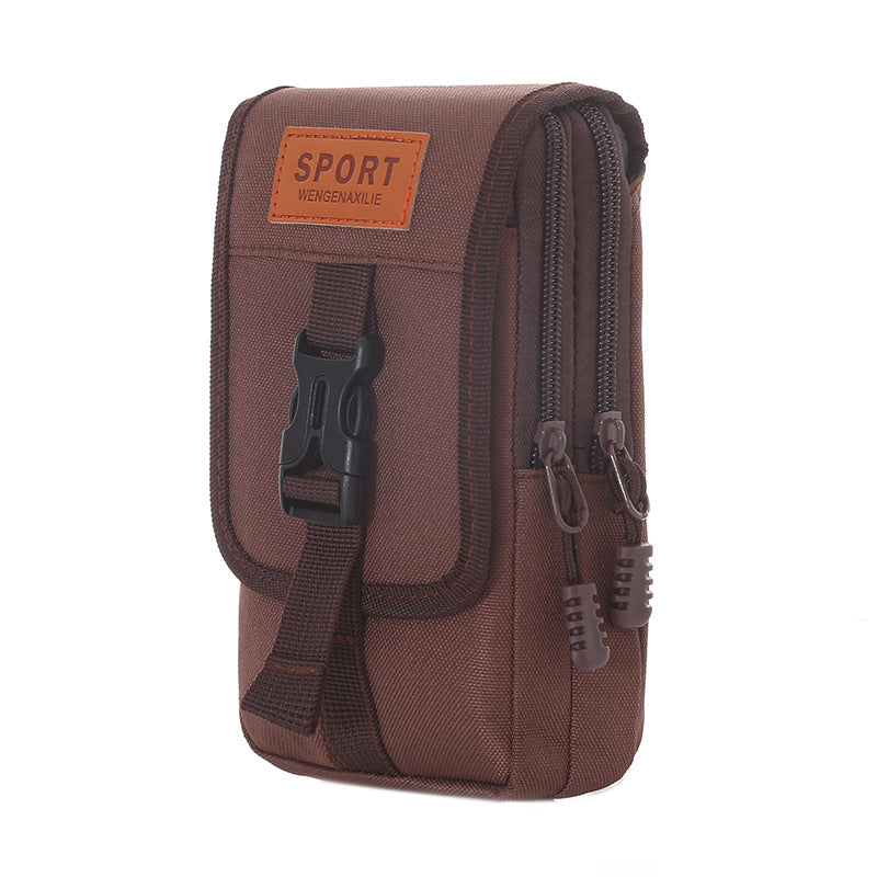 Men's Canvas Mobile Construction Site Wear Resistance Men's Waist Packs