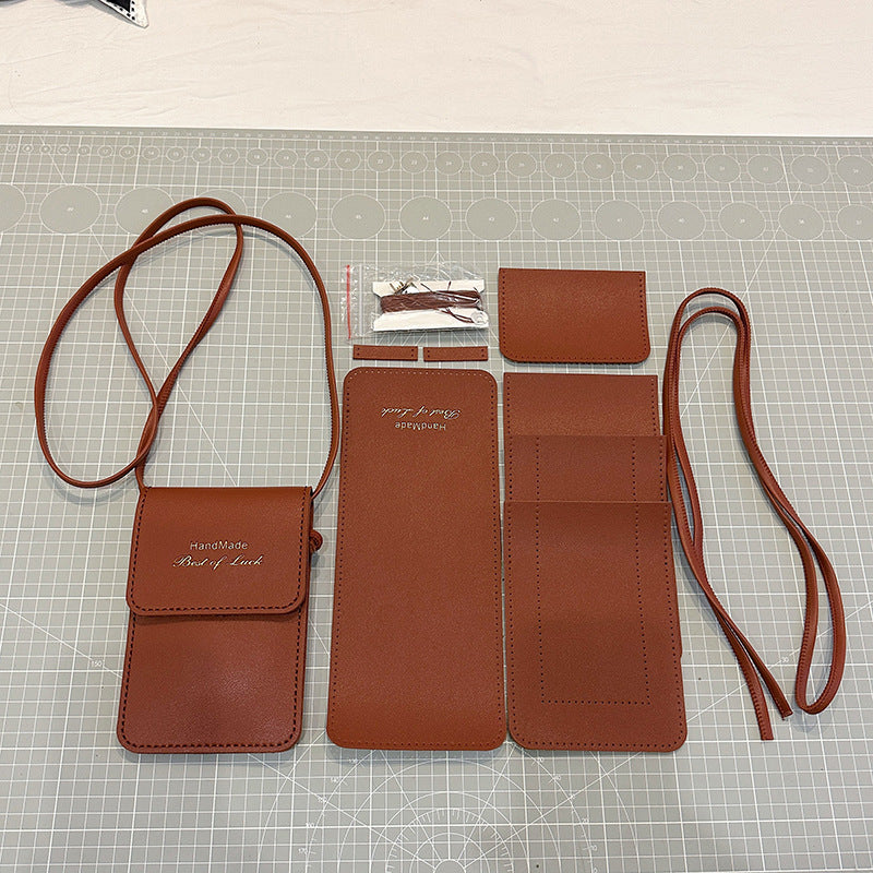 Mobile Hand Sewing Handmade Woven Material Phone Bags