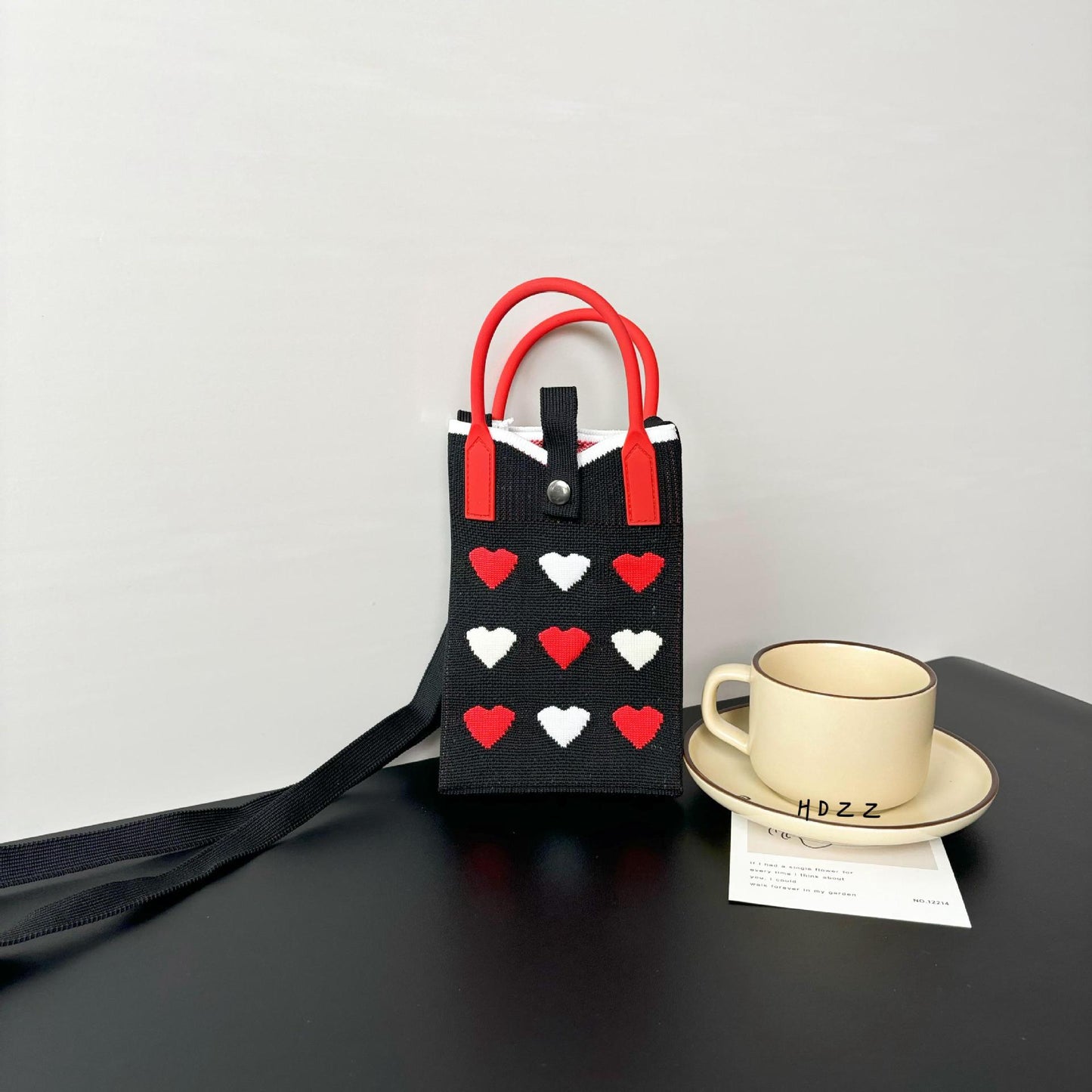 Dopamine High Sense Minority Knitted Korean Phone Bags