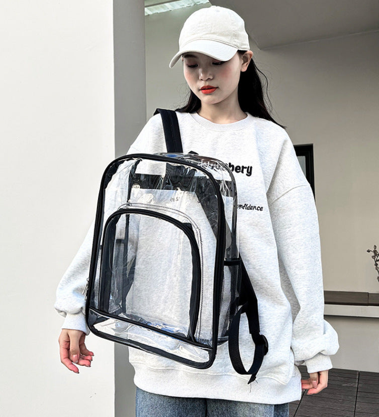 New Comfortable Glamorous Big Transparent Waterproof Backpacks