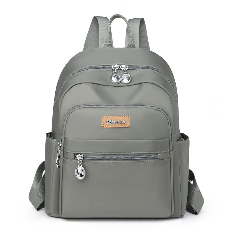 Women's College Class Mom Simple Solid Color Backpacks
