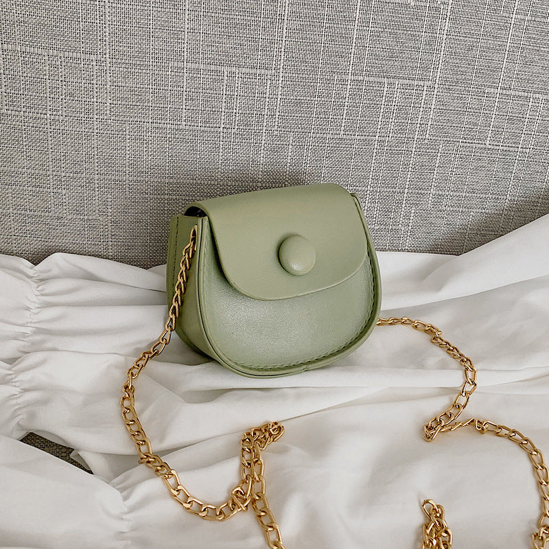 Women's Western Style Autumn Mini Solid Color Shoulder Bags
