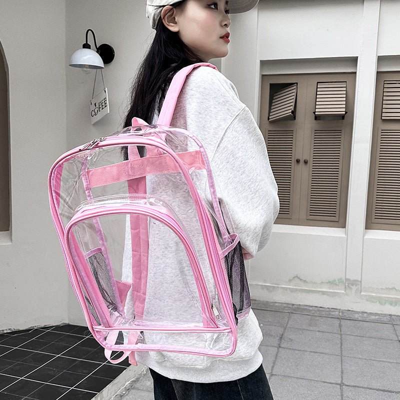 New Comfortable Glamorous Big Transparent Waterproof Backpacks