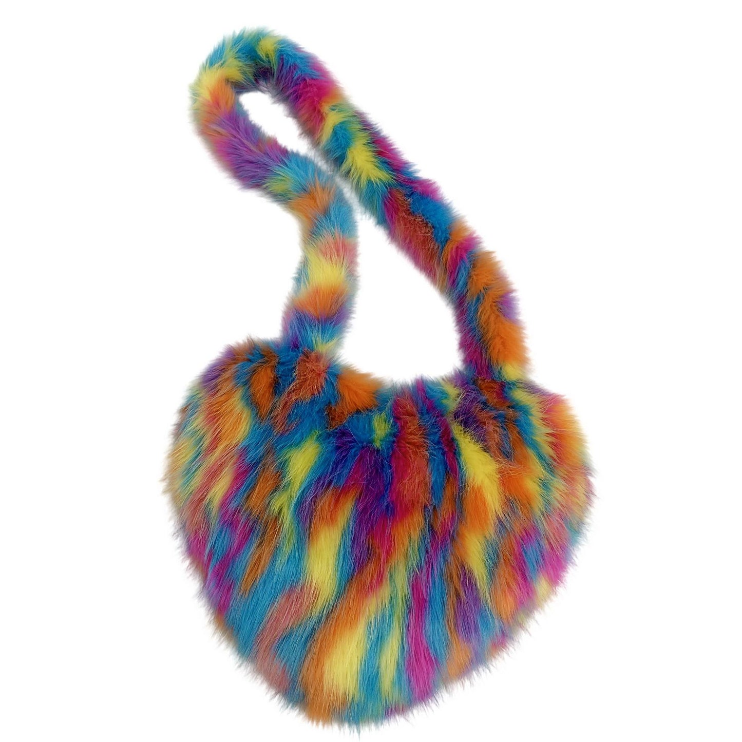 Women's Fox Fur High Sense Fashion Heart-shaped Crossbody Bags