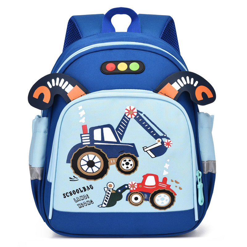 Children's Cartoon Color Pony Print Boys Large Kindergarten School Bags