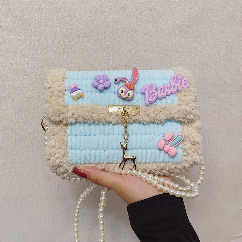 Hand-woven Cartoon Homemade Material For Free Crossbody Bags