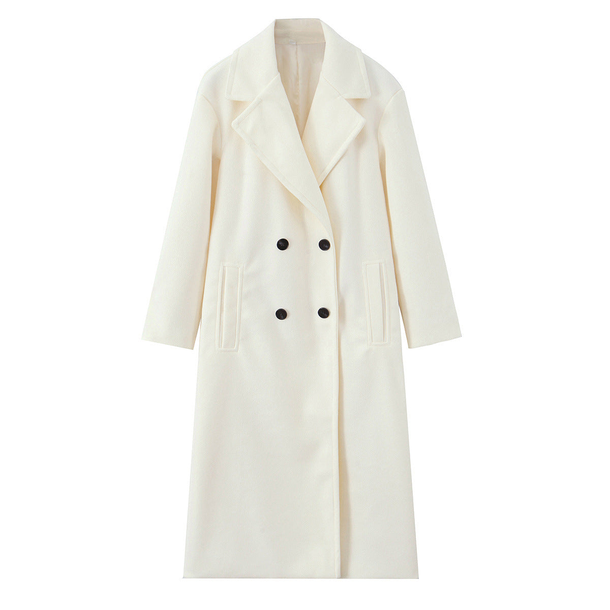 Autumn Loose Soft Double Breasted Overcoat Coats
