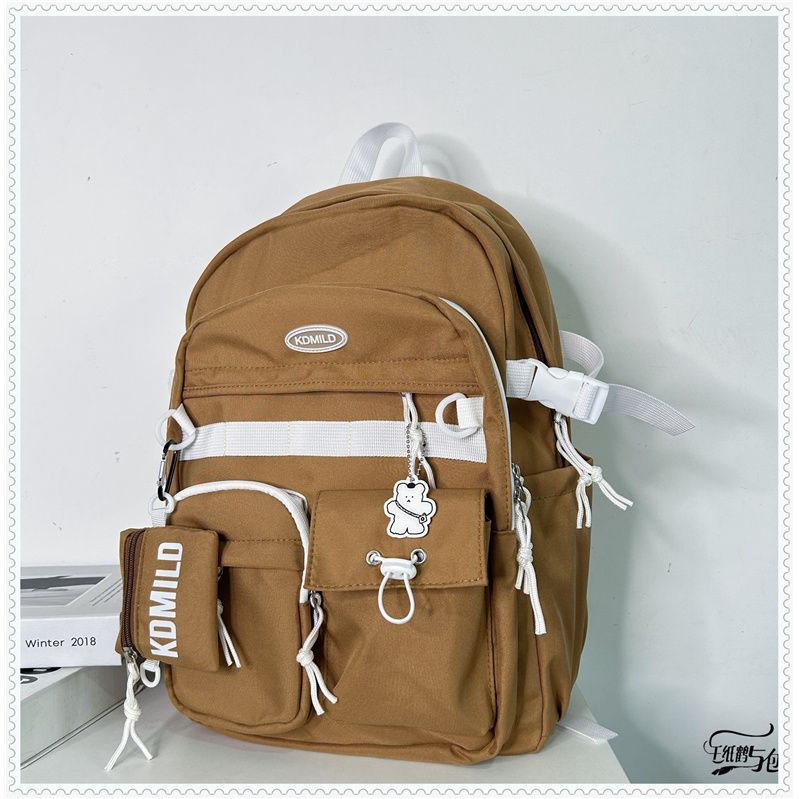 Korean Style Work Clothes Female Large Backpacks