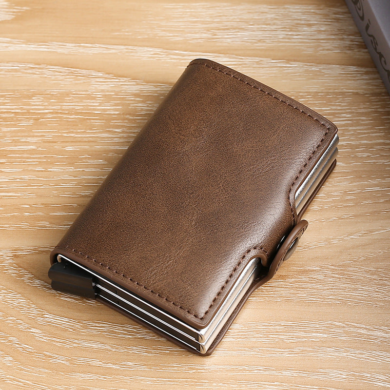Automatic Pop-up Aluminum Alloy Credit Multiple Slots Card Holder