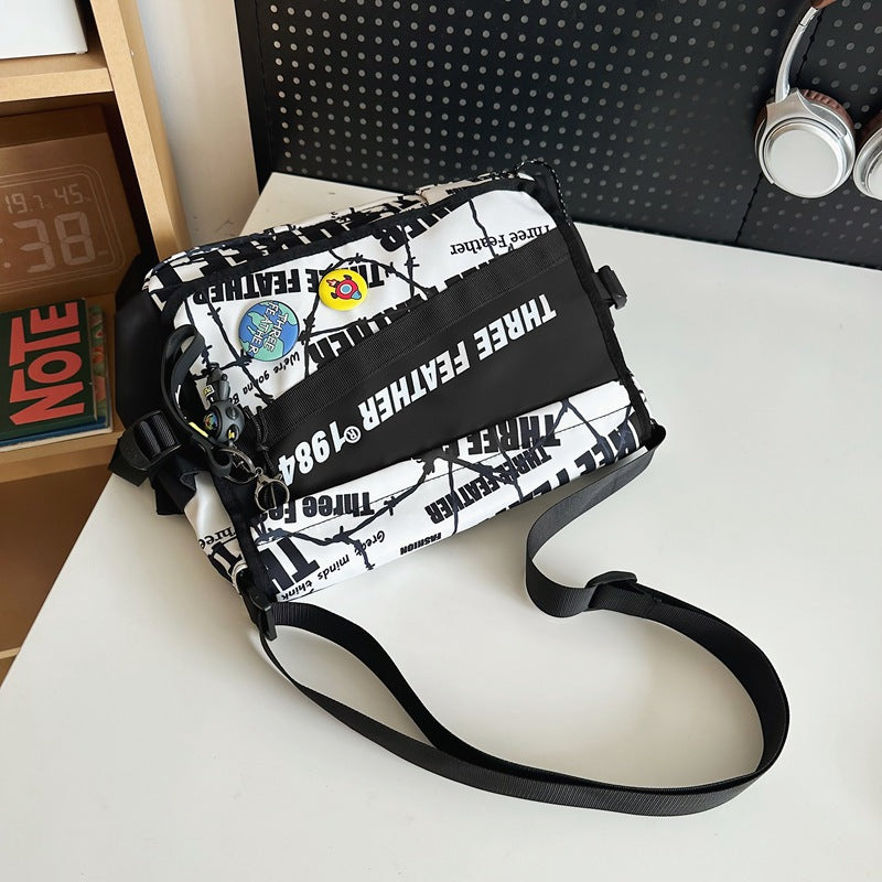 Men's Fashion Junior High Class Female Make-up Men's Messenger Bags
