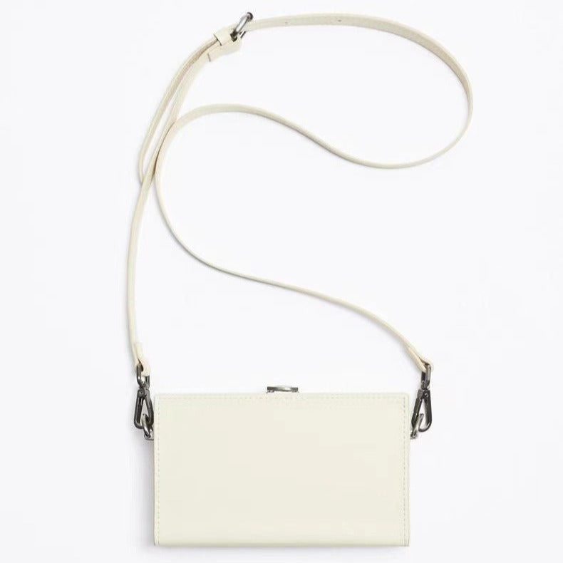 Men's Fashion Black Hard Box-shaped Mini Envelopes Bags