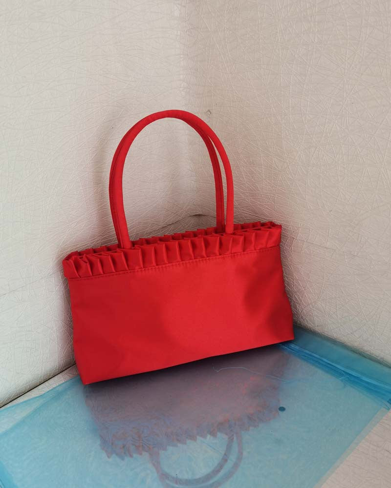 Women's Vintage Crumpled Lace Large Capacity Armpit Bags