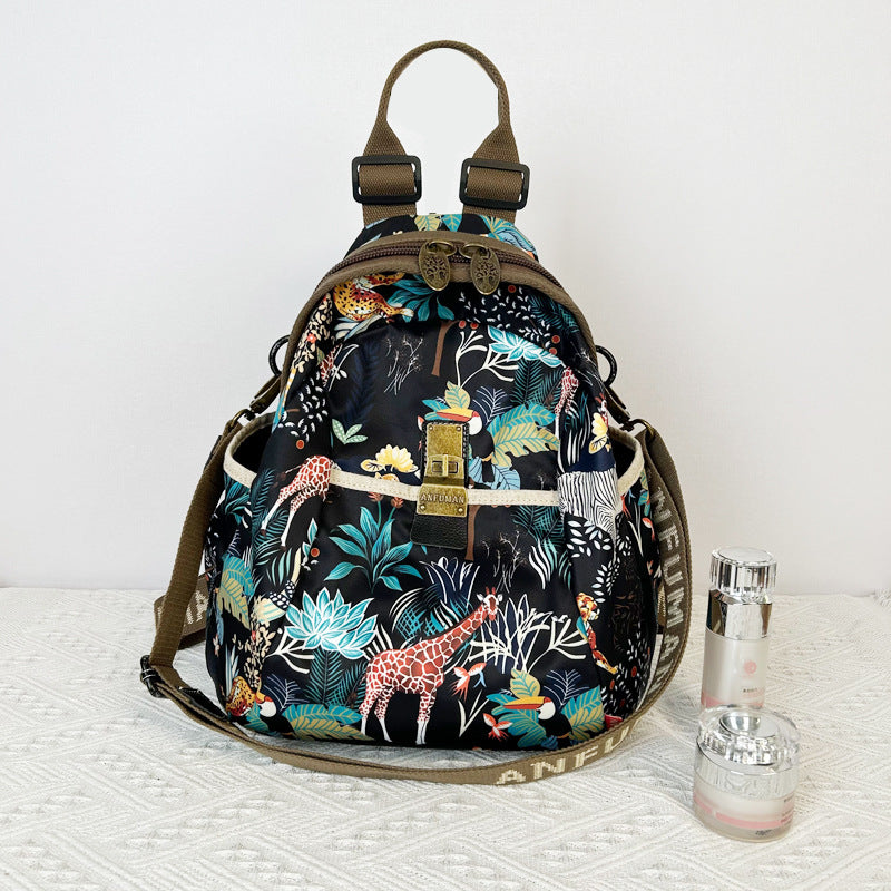 Women's Ethnic Style Waterproof Oxford Cloth Backpacks